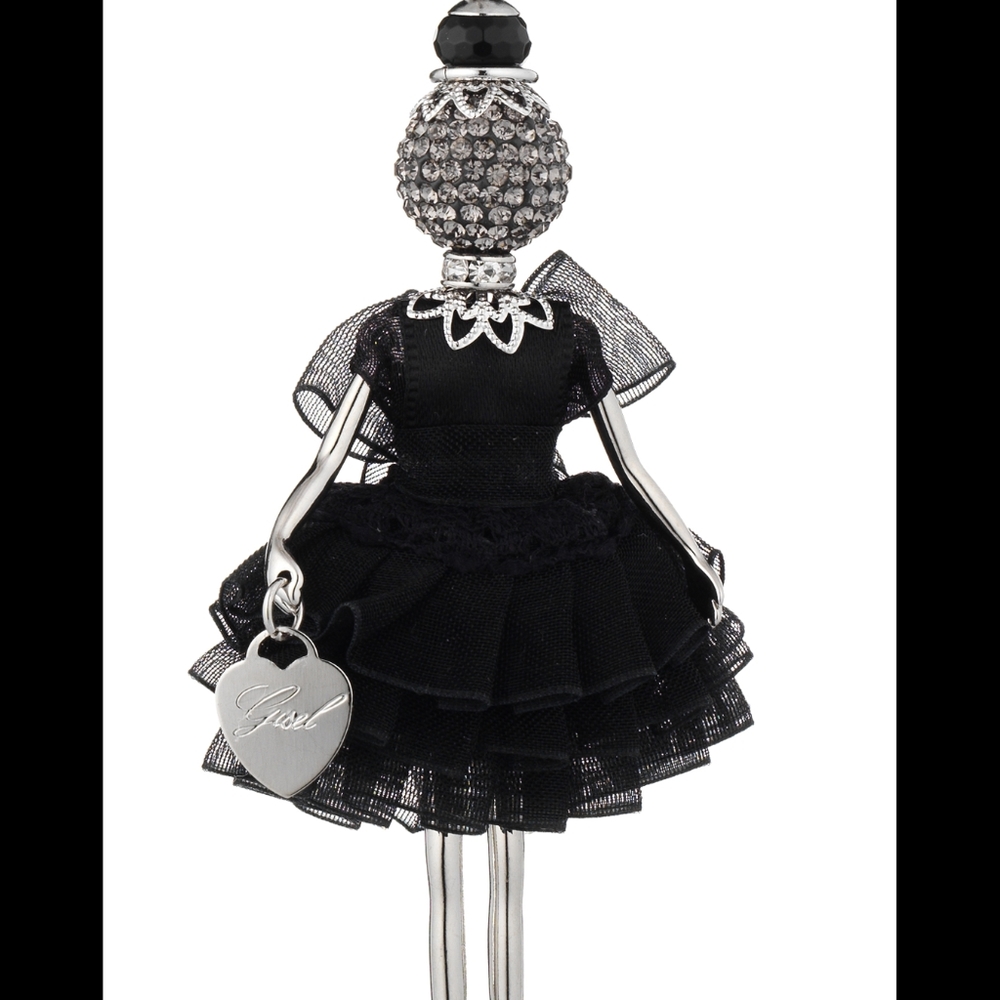 Christmas Black angel! Gisel handmade necklace